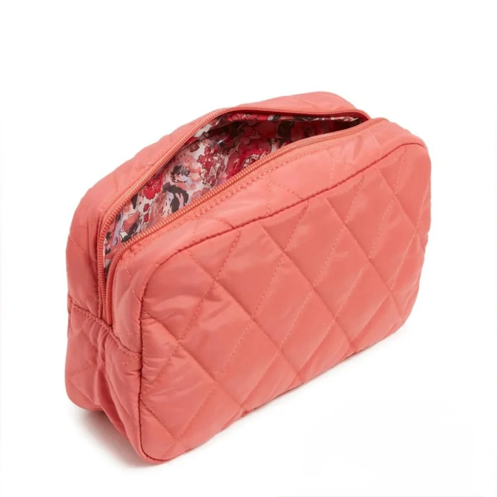 Vera Bradley Ultralight Grand Cosmetic Bag in Blush Sienna